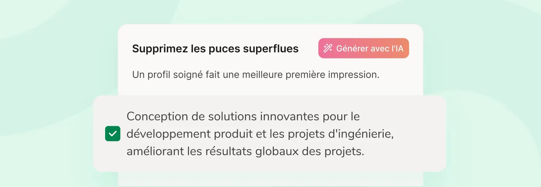 Inspirez-vous des suggestions de l'IA