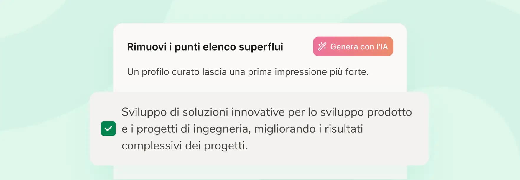 Ottieni ispirazione dai suggerimenti dell'IA